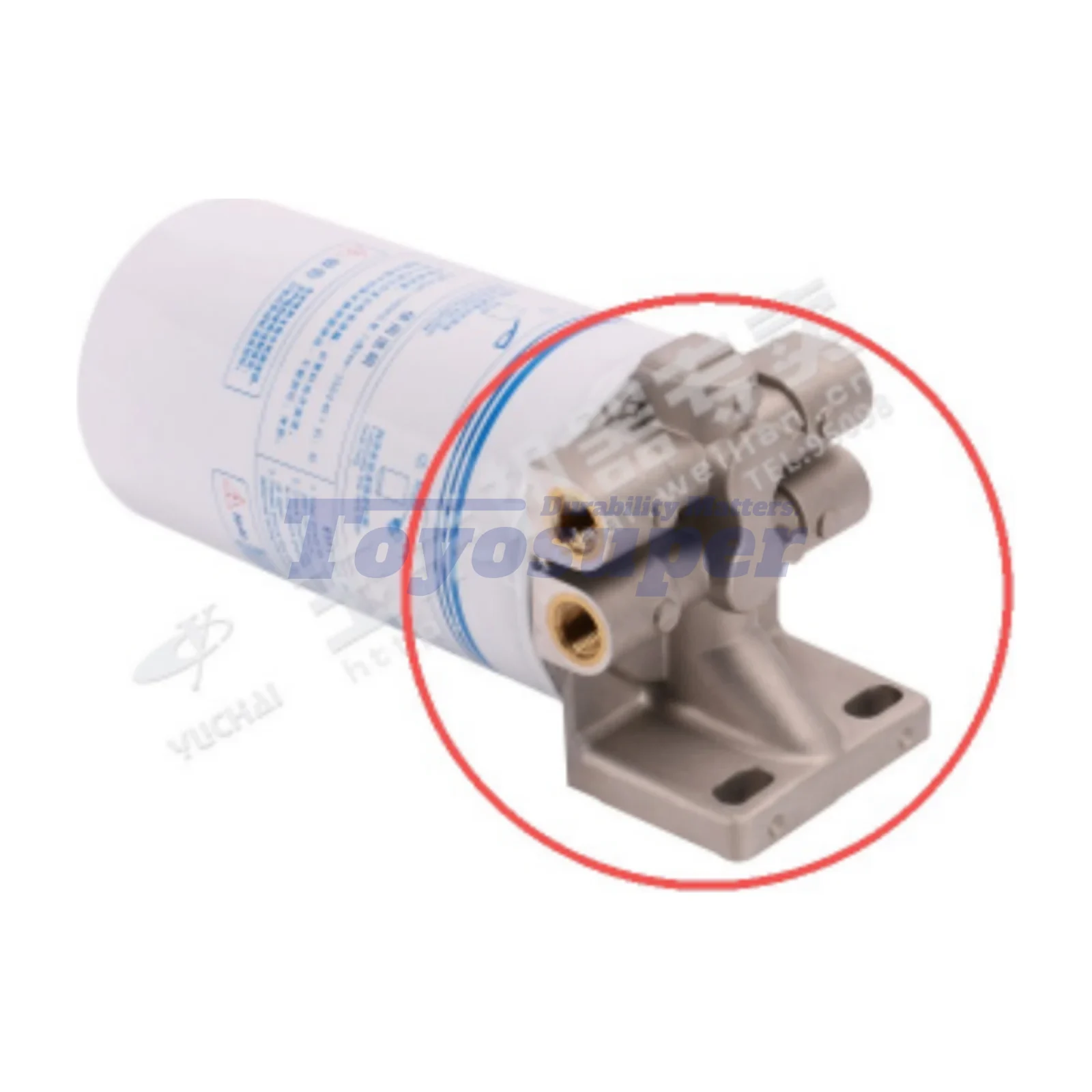 Fuel Filter Seat/Head 140 for Yuchai Bus Engine — part G5800-1105140C-S
