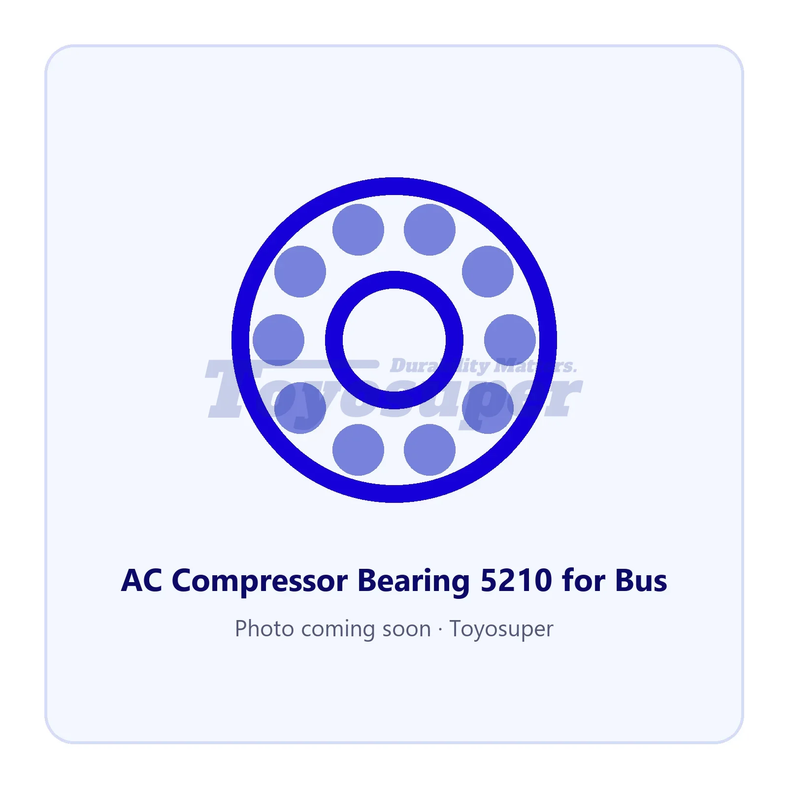 AC Compressor Bearing 5210 for Bus — part TSCB105