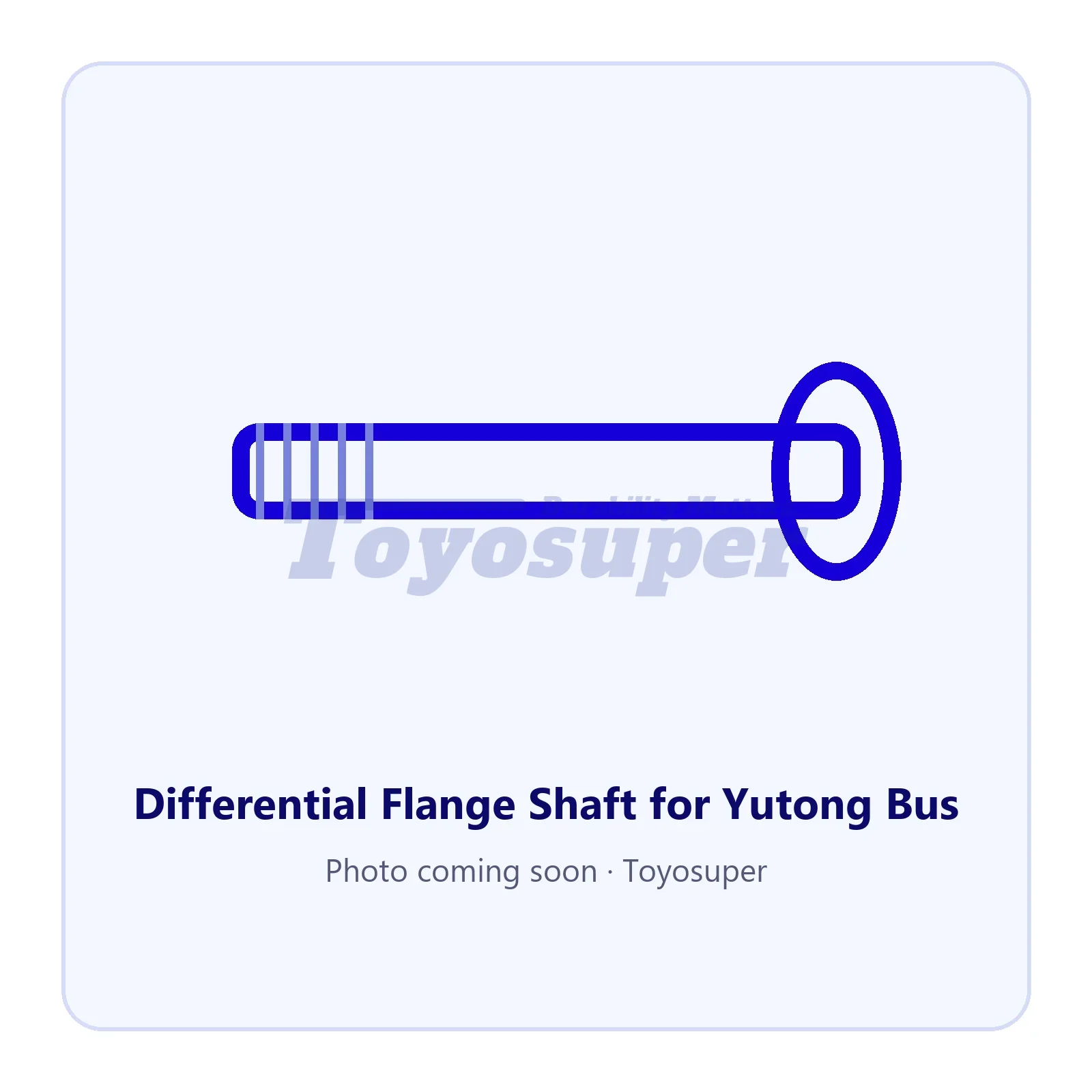 Differential Flange Shaft for Yutong Bus — part TSCB312