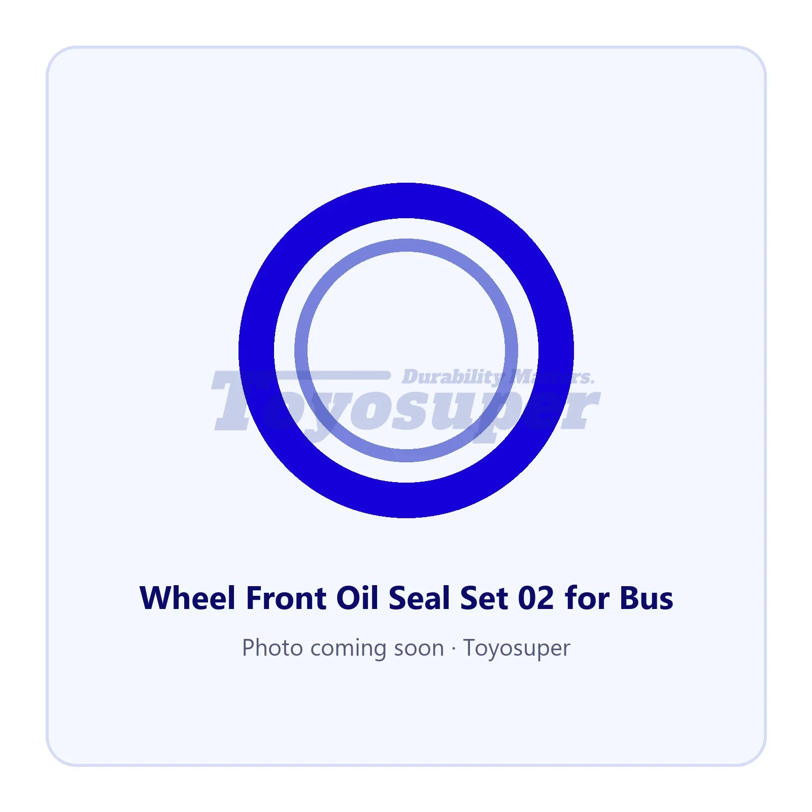 Wheel Front Oil Seal Set 02 for Bus — part TSCB320