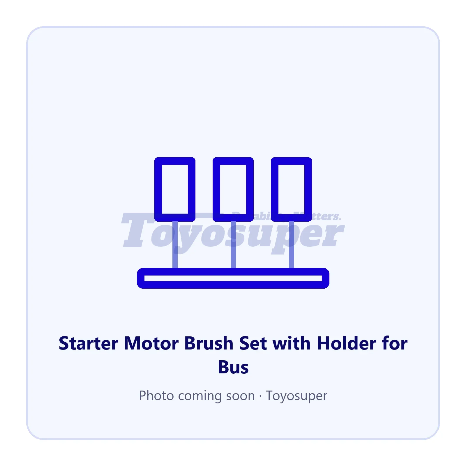Starter Motor Brush Set with Holder for Bus — part TSCB423